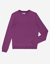 Pullover - Scollo rotondo - rosso scuro