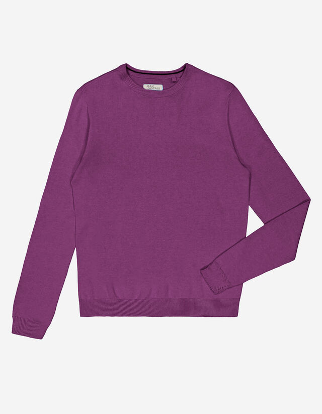 Pullover - Scollo rotondo - rosso scuro