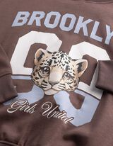 Sweatshirt - Print - Braun