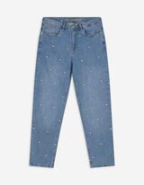 Jeans - Mom Fit - blau