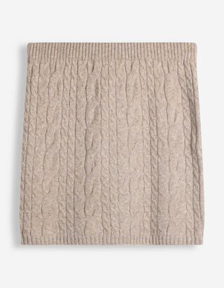 Strickrock - Zopfstrick - Braun