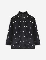 Pull-over en maille polaire - Imprimé all-over - Gris foncé