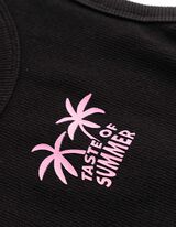 Top - Cut-Outs - schwarz