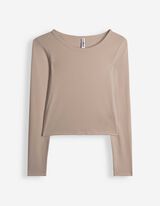 Cropped Shirt - Cropped - Braun