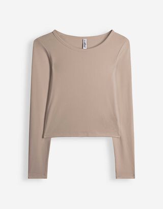 Cropped Shirt - Cropped - Braun