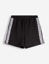 Shorts - Spitzenbesatz - Schwarz