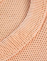 Top - Rippenstruktur - orange