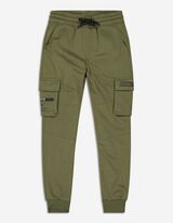 Pantaloni da jogging - Tasche applicate - verde scuro