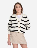 Vest - Grof breisel - wit