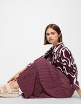 Gonna - Plissee - lilla scuro