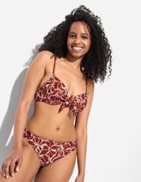 Bikinislip - Allover-Print - rot