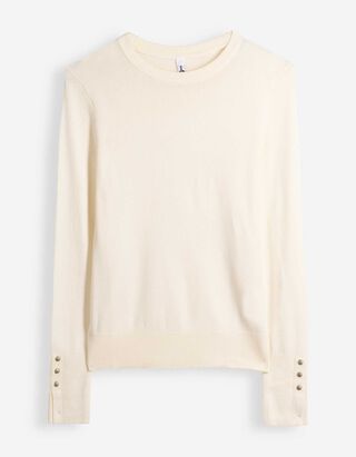 Pullover en tricot - jaune clair