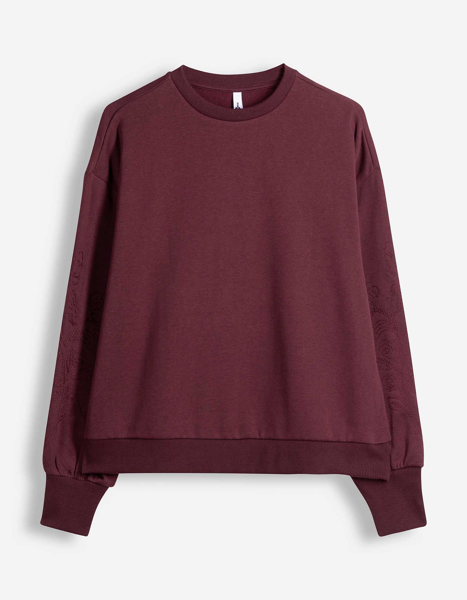 Sweatshirt - Ballon&auml;rmel - Lila