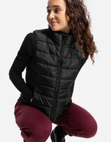 Prešívaná vesta - Stojačik - cierna