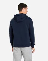 Hoodie - Baumwoll-Mix - dunkelblau