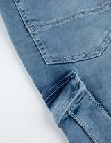 Laisvalaikio kelnės - Skalbimo poveikis - sviesiai melynas