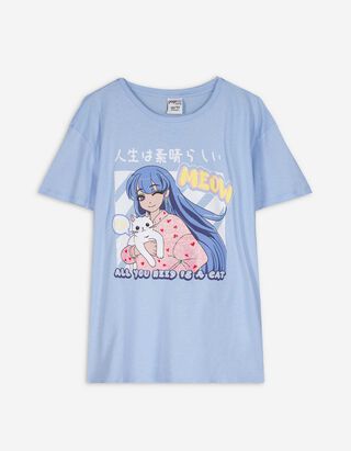 T-Shirt - Glitzerprint - hellblau T-Shirt - Glitzerprint - hellblau