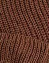Pletený sveter - Jednofarebný - hneda