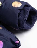 pikowana kurtka - wzór na całej powierzchni - ciemny niebieski