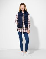 Steppweste - Steppnähte - dunkelblau