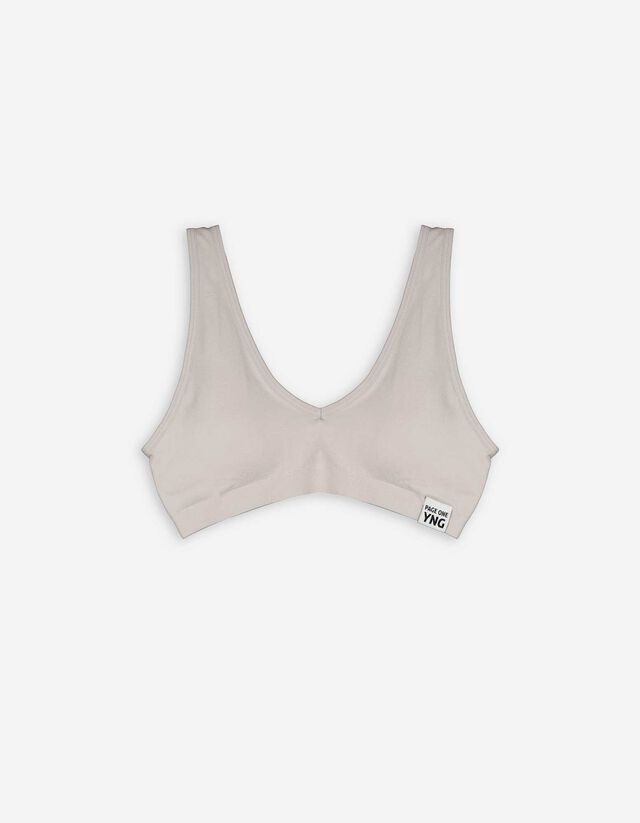 Bralette - Stretchanteil - hellgrau