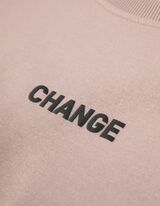 Trikotažinis megztinis - Atgalinis atspaudas - smelio spalvos