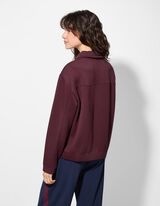 rozpinana bluza - zamek błyskawiczny - ciemny lila