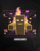 Dukserica sa kapuljačom - Minecraft - crno