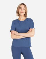 T-shirt - Sneldrogend materiaal - donkerblauw