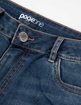 Džinsai - Prigludę - tamsiai melynas