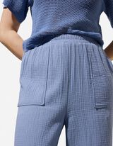 Palazzo - Musselin - blau