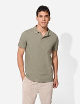 Poloshirt - Knopfverschluss - hellgrün