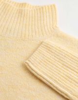 Strickpullover - Mockneck - Gelb