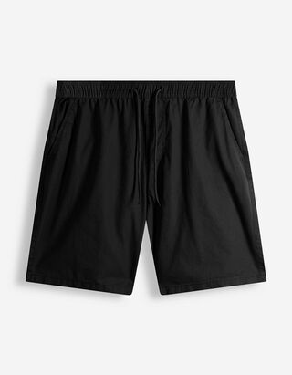 Shorts - einfarbig - Schwarz