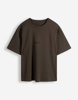 T-Shirt - Loose Fit - Dunkelbraun