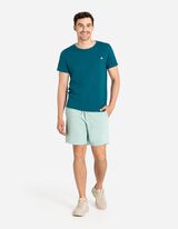 Pantaloni scurți - Imprimeu - Turcoaz