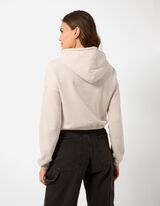 Pulover s kapuco - Kapuca z zatezno vrvico - bez