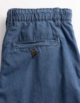 Shorts - Knopfverschluss - blau