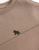 Sweatshirt - Oversized Fit - Taupe