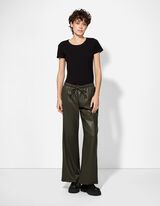 Broek - PU - donkergroen