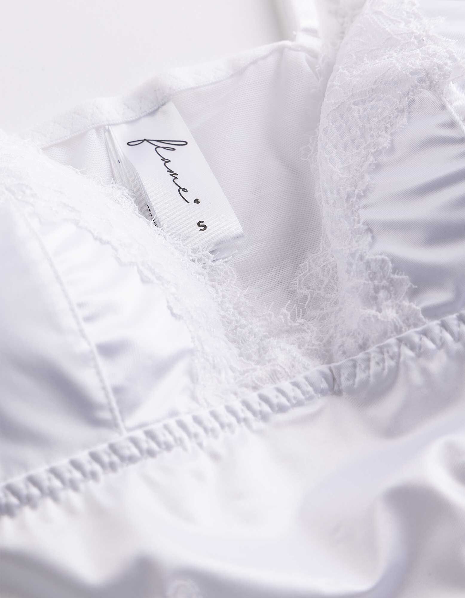 Bustier - Satin - Wei&szlig;