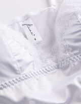 Bustier - Satin - Wei&szlig;