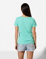 Tricou - Conținut stretch - Verde mentă