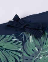 Badehose - Allover-Print - dunkelblau