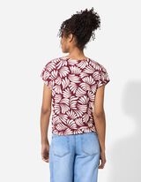 Tričko - Malý uzel - tmave cervená