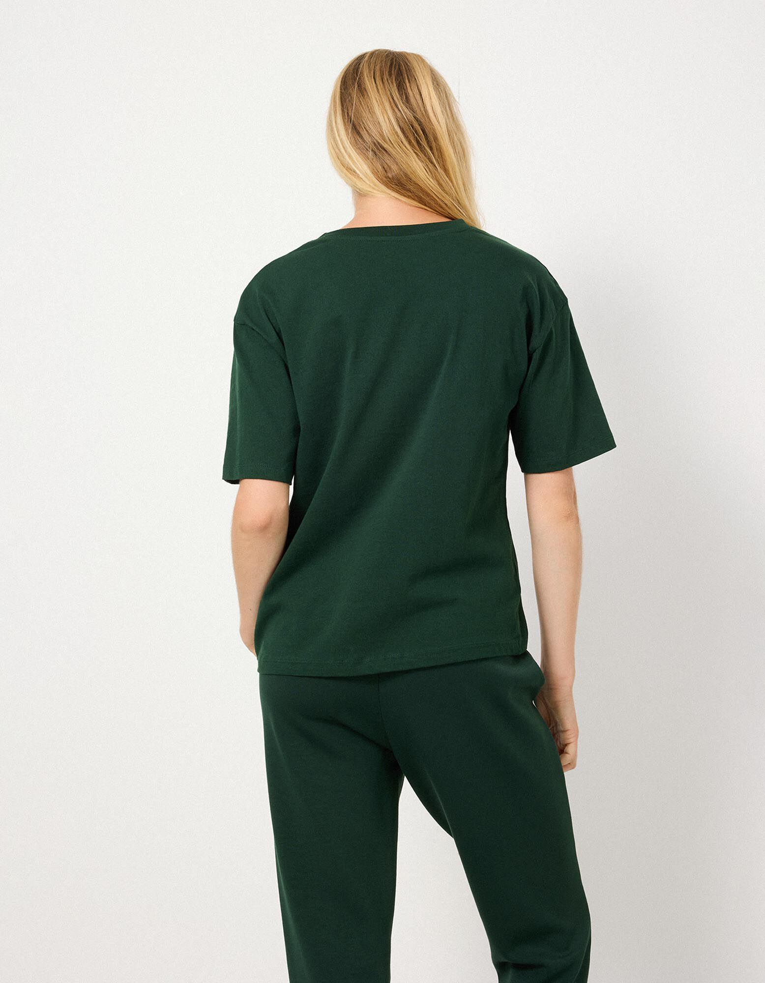 T-shirt - Katoen - Kaki