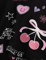 Longsleeve - Print - Zwart