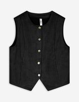Weste - Jersey - schwarz