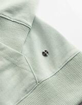 Sweatjacke - Kapuze mit Tunnelzug - t&uuml;rkis