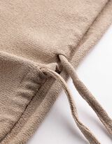 Gebreid overhemd - Viscosemix - Beige